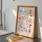 90’s Kid: Colorful Nostalgic Typography Wall Art